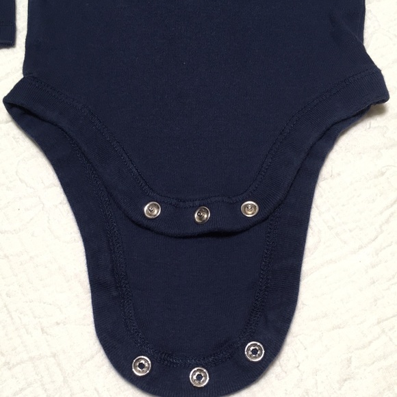 0-3m (6/$20) Navy Long-Sleeved Bodysuit by Old Navy - Picture 2 of 11